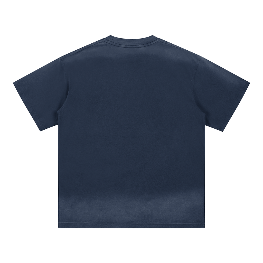 Petite Crew Neck Sunfade Edge T-Shirt