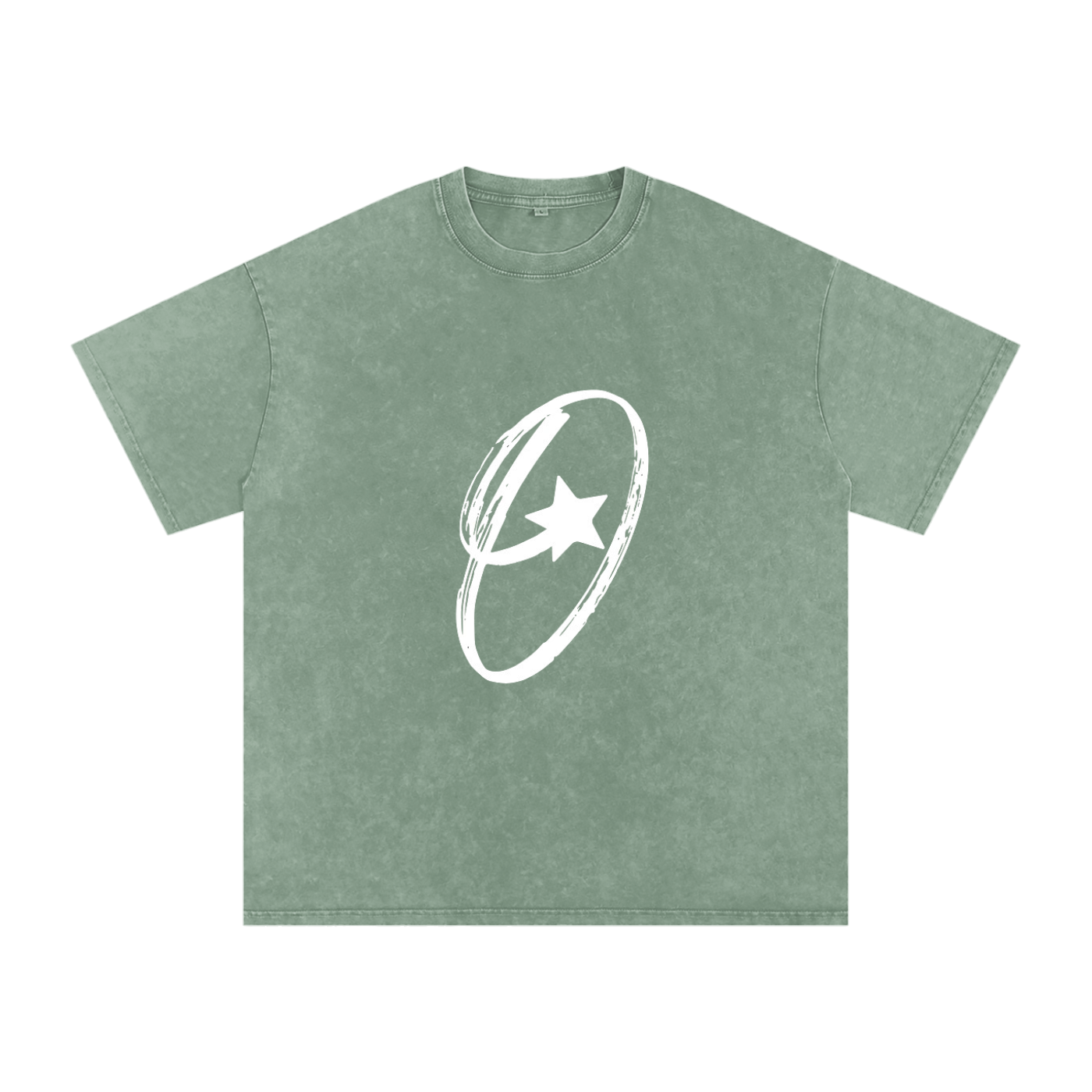 Snow Washed Oversized Cotton T-Shirt