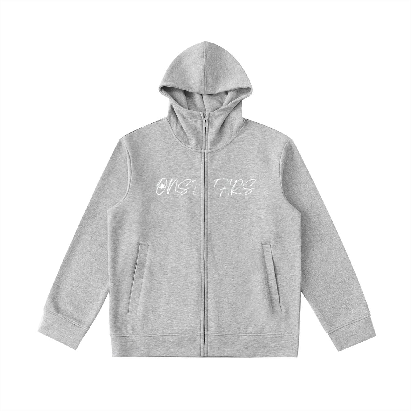 Essential Heavyweight High Neck  Zip-Up Hoodie