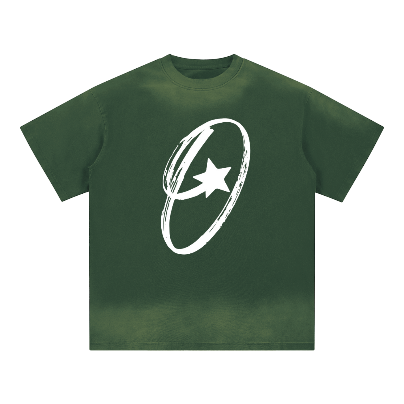 Petite Crew Neck Sunfade Edge T-Shirt