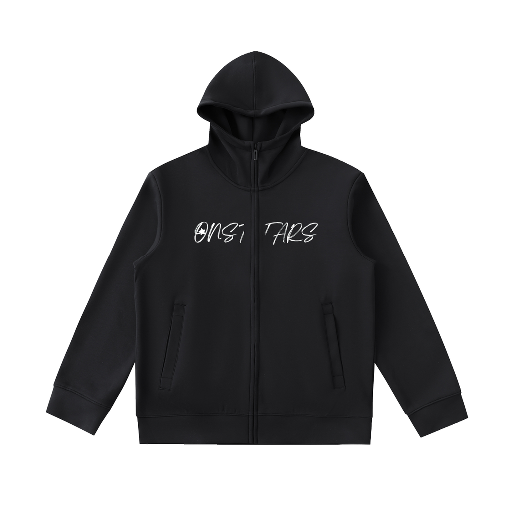 Essential Heavyweight High Neck  Zip-Up Hoodie