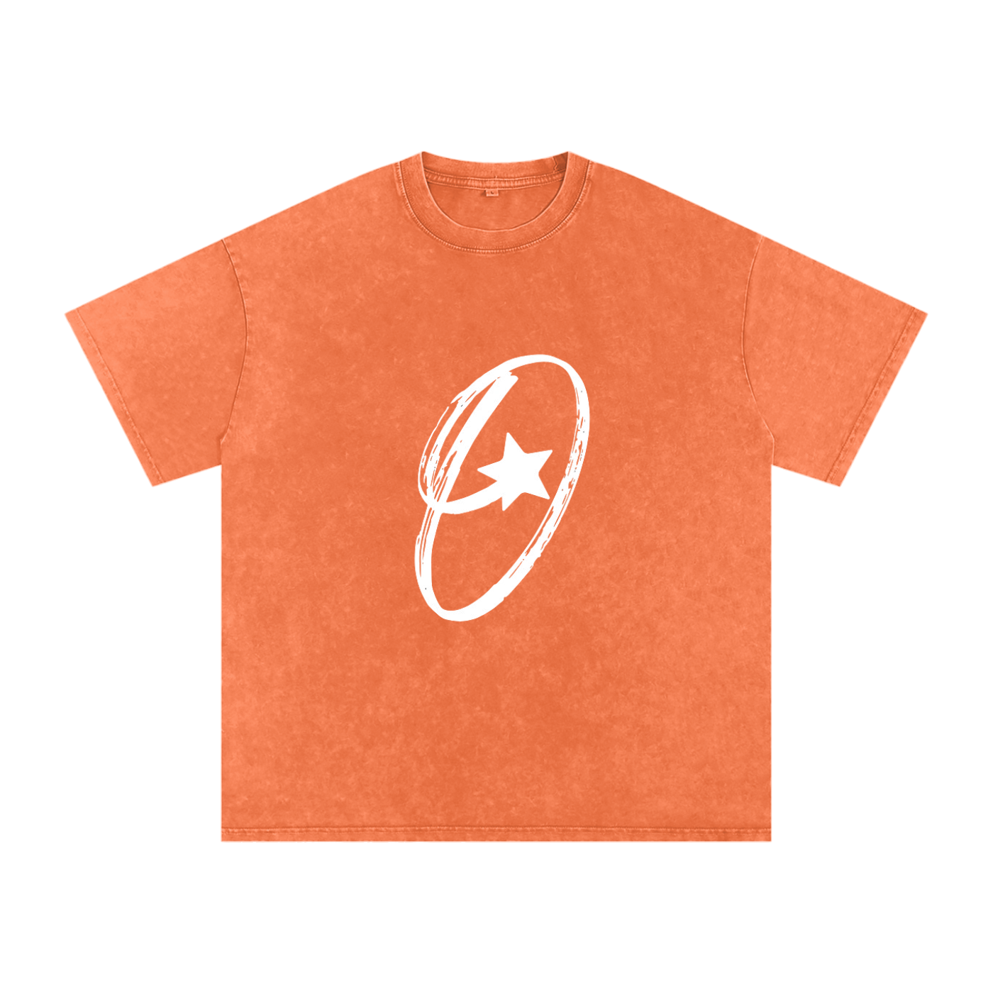 Snow Washed Oversized Cotton T-Shirt